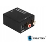 Konwerter audio Cabletech ZLA0857 audio 2xRCA jack 3,5 mm analogowo cyfrowy