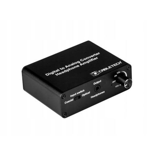 Konwerter audio Cabletech ZLA0857 audio 2xRCA jack 3,5 mm analogowo cyfrowy