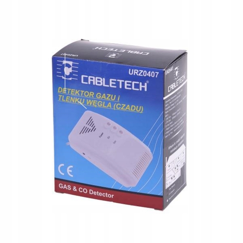 Detektor gazu i czadu Cabletech URZ0407 Bezpieczeństwo dla Twojej rodziny