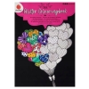 Brokatowa kolorowanka A4 z czarnym tłem DecoTime 24 arkuszy 21x30 cm balony