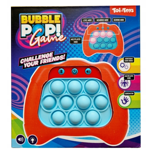 Gra na refleks Bubble Pop Zręcznościowa 4 tryby dźwięk światło NIEBIESKA