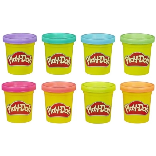 PLAY-DOH CIASTOLINA 8-PAK TĘCZOWA 448g MASY MIX KOLORÓW NA PREZENT HASBRO