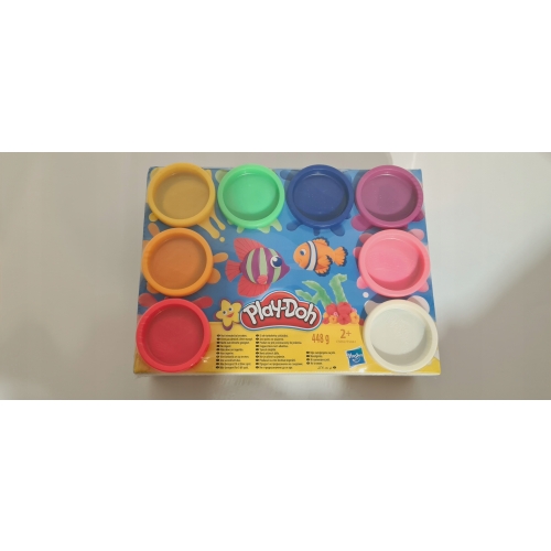 PLAY-DOH CIASTOLINA 8-PAK TĘCZOWA 448g MASY MIX KOLORÓW NA PREZENT HASBRO