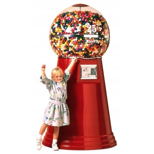 DYSTRYBUTOR DOZOWNIK AUTOMAT NIEBIESKI 300 gram GUM DO ŻUCIA GUMA BALONOWA