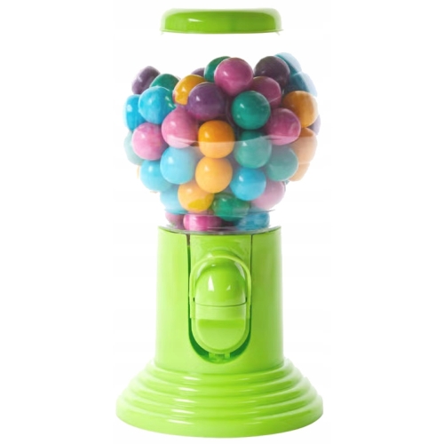 DYSTRYBUTOR DOZOWNIK AUTOMAT ZIELONY 300 gram GUM DO ŻUCIA GUMA BALONOWA
