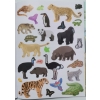 Książka z naklejkami 175 naklejek WILD LIFE do kreatywnej pracy dzieci 979
