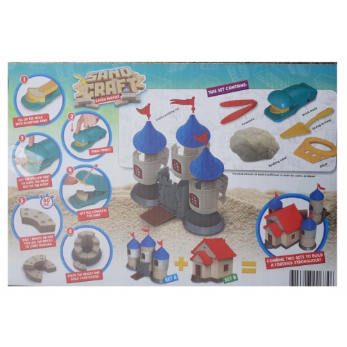 Zrób to sam domek z piasku gotowy zestaw z foremkami i piaskiem TOI-TOYS 26