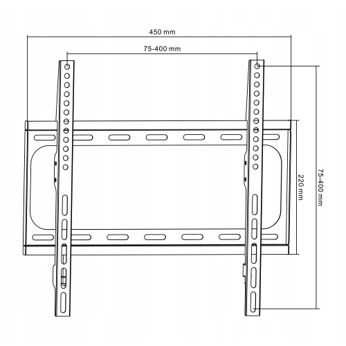 Uchwyt na telewizor Cabletech UCH0151 49 KG 50