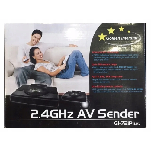 TRANSMITER GI-721 Plus ODBIORNIK A/V NADAJNIK RCA-SCART NADAJNIK ODBIORNIK