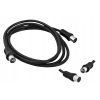 Kabel antenowy Lechpol KPO2735A-10 IEC wtyk- IEC Gniazdo 10 m CZARNY