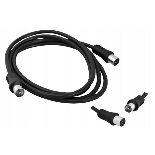 Kabel antenowy Lechpol KPO2735A-10 IEC wtyk- IEC Gniazdo 10 m CZARNY
