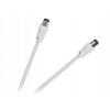 Kabel KPO2735F-10 biały 10 m Przewód ANTENOWY TV-VIDEO IEC wtyk IEC Gniazdo