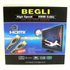 Kabel High End HDMI - HDMI 2m GC-HD-1003S WYSOKIEJ JAKOŚCI W OPLOCIE SILVER