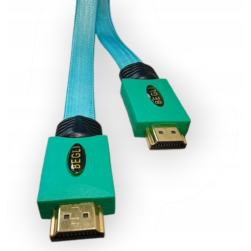 Kabel GOLD 24K HDMI - HDMI 5m GC-HD-1019 PŁASKI WYSOKIEJ JAKOSCI PRZEWÓD