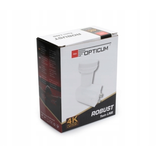 Konwerter twin podwójny Opticum Twin Robust 0.1 dB 4K UHD 2 X TUNER KON0076