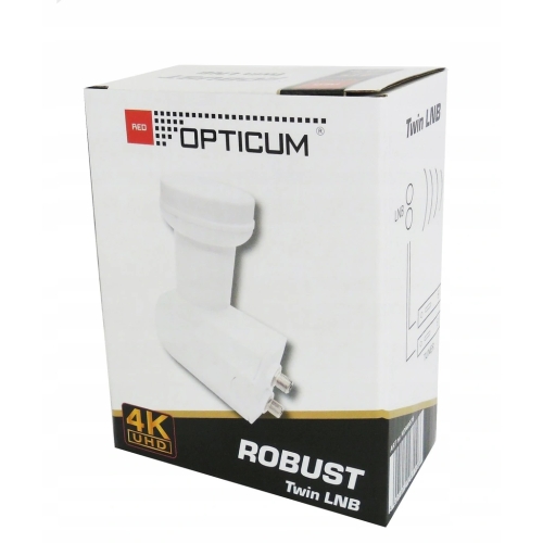 Konwerter twin podwójny Opticum Twin Robust 0.1 dB 4K UHD 2 X TUNER KON0076