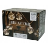 GIRLANDA Łańcuch świetlny żarówki 8 kul 40 LED Białe Ciepłe na baterie