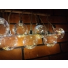 GIRLANDA Łańcuch świetlny żarówki 8 kul 40 LED Białe Ciepłe na baterie ZIEL