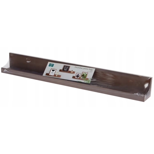 Półka na zdjęcia książki 58 cm brązowa materiał mdf do kuchni na przyprawy
