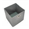 Pudełko BOX do przechowywania Z MATERIAŁU USZTYWNIONE 15 CM CIEMNO SZARE
