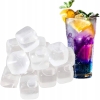 Kostki do drinków napojów plastikowe wielorazowe zestaw 20 sztuk bezbarwne
