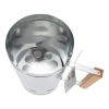 KOMIN DO ROZPALANIA WĘGLA BRYKIETU BBQ KOMINKA OGNISKA GRILLA 26x17cm STAL