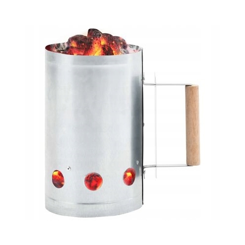 KOMIN BBQ DO ROZPALANIA WĘGLA BRYKIETU KOMINKA OGNISKA GRILLA 26x17cm Sre30