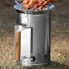 KOMIN DO ROZPALANIA WĘGLA KOMINKA BBQ BRYKIETU OGNISKA GRILLA 26x17cm Sre22
