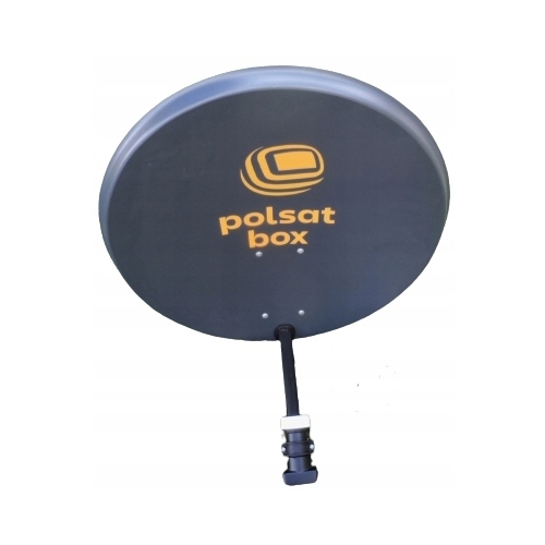 ANTENA SATELITARNA CYFROWY POLSAT BOX HD ORYGINALNA 70 cm Grafitowa