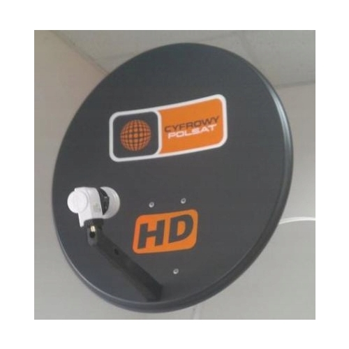 Antena Cyfrowy Polsat Box 70 cm oryginalna + konwerter 1 wyjście Single