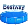 BESTWAY 58252 POKRYWA OSŁONA SOLARNA NA BASEN STELAŻ NIEBIESKA duża wydajna