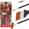 Pędzle artystyczne malarskie Brush set 3 pędzli + szpatułka Van Bleiswijck
