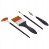 Pędzle artystyczne malarskie Brush set 3 pędzli + szpatułka Van Bleiswijck