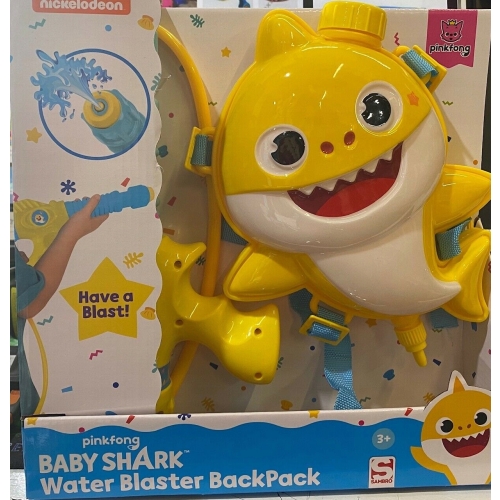MIOTACZ pistolet NA WODĘ SIKAWKA PLECAK BABY SHARK DUŻY Zabawka dla dzieci