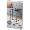 STOLIK KAWOWY DO SALONU 50x50x38 cm BEŻOWO BIAŁY Z DREWNA GLAMOUR LOFTOWY
