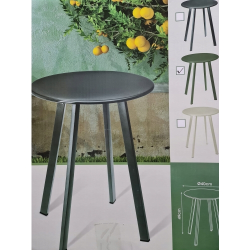 STOLIK KAWOWY DO SALONU 50x50x38 cm BEŻOWO BIAŁY Z DREWNA GLAMOUR LOFTOWY