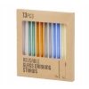 Szklane słomki kolorowe 12 sztuk + szczoteczka wycior do czyszczenia 13 pcs