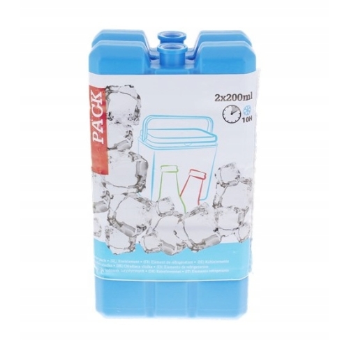 WKŁADY CHŁODZĄCE DO LODÓWKI TURYSTYCZNEJ NIEBIESKIE W ZESTAWIE 2 x 200 ml E