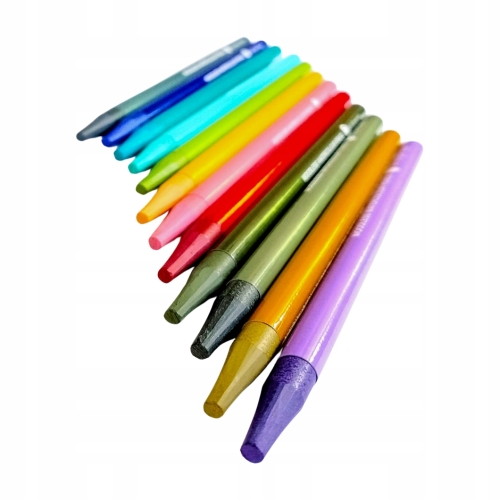 Kredki Bezdrzewne Akwarelowe Wodne WOODLESS PENCILS DecoTime 032-045 12szt.