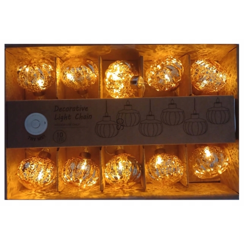 GIRLANDA DEKORACYJNA 10 x LED SUPER DŁUGA 320 cm JESIEŃ 4,5 x 5 cm DYNIE