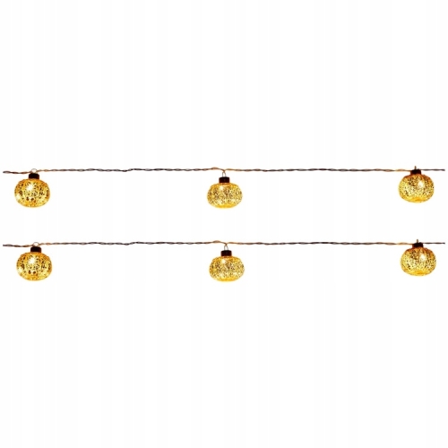 GIRLANDA DEKORACYJNA 10 x LED SUPER DŁUGA 320 cm JESIEŃ 4,5 x 5 cm DYNIE