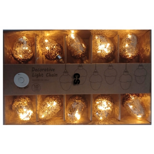 GIRLANDA DEKORACYJNA 10 x LED SUPER DŁUGA 320 cm JESIEŃ 4,5 x 5 cm DYNIE