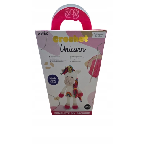 ZESTAW DO SZYDEŁKOWANIA WŁÓCZKA SZYDEŁKO IGŁA MAGICZNA WRÓŻKA 34cm MASKOTKA