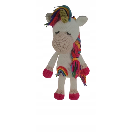 ZESTAW DO SZYDEŁKOWANIA WŁÓCZKA SZYDEŁKO JEDNOROŻEC 27 cm UNICORN 2024
