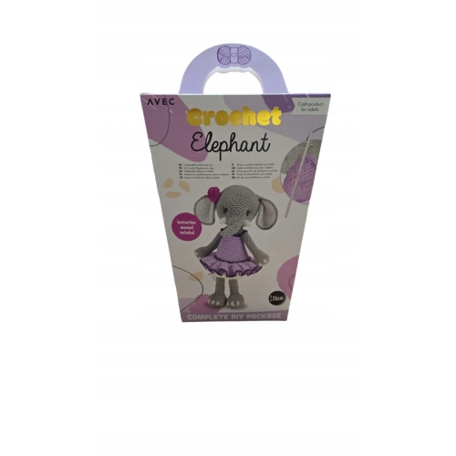 ZESTAW DO SZYDEŁKOWANIA WŁÓCZKA SZYDEŁKO JEDNOROŻEC 27 cm UNICORN 2024
