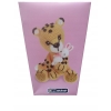 ZESTAW DO SZYDEŁKOWANIA WŁÓCZKA SZYDEŁKO IGŁA DUŻY 18cm LEOPARD Z KRÓLIKIEM
