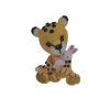 ZESTAW DO SZYDEŁKOWANIA WŁÓCZKA SZYDEŁKO IGŁA DUŻY 18cm LEOPARD Z KRÓLIKIEM