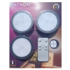 LAMPY BEZPRZEWODOWE 3 x LED PILOT ŚCIEMNIACZ PODSZAFKOWE BALTIMORE CZARNE