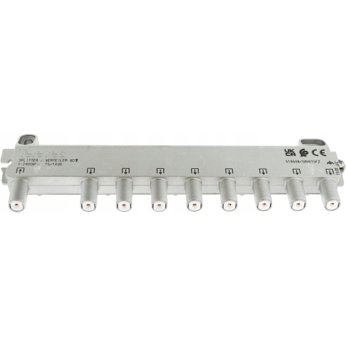 Splitter antenowy 8/1 aktywny 1 wejście 8 wyjść firma Televes 519508