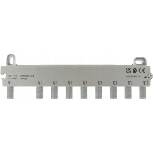 Splitter antenowy 8/1 aktywny 1 wejście 8 wyjść firma Televes 519508